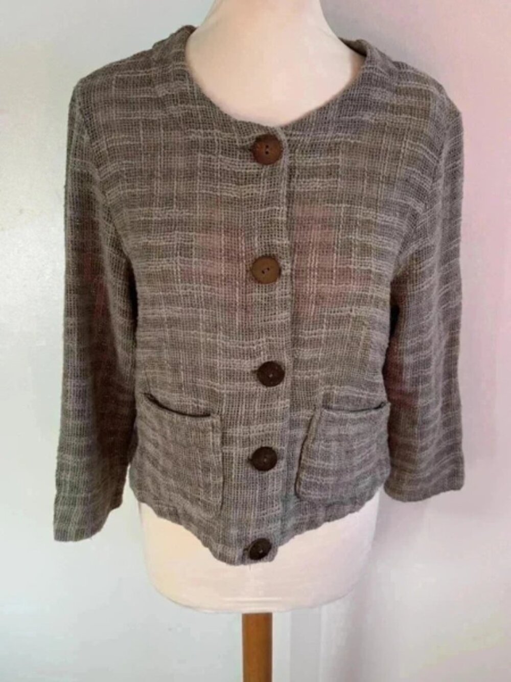 Viz A Viz cotton rich button through jacket / cardigan Size 8-10